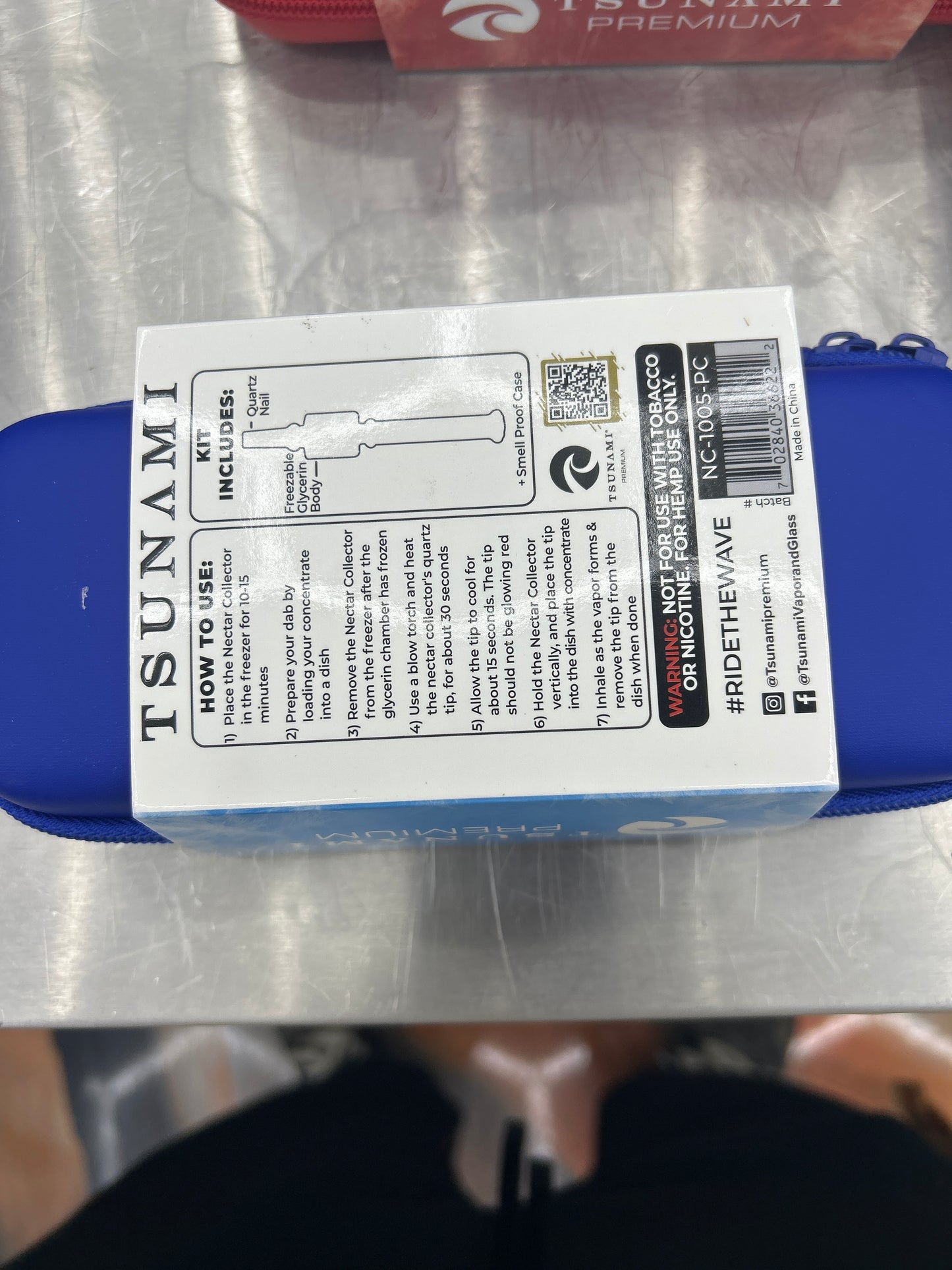 Tsunami nectar collector freezable needle edition blue