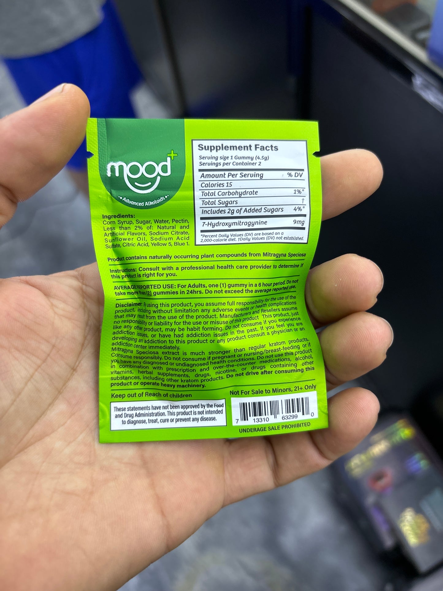 Mood + gummies 18mg watermelon 2ct