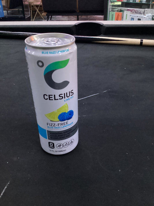 Celsius fizz free blue razz lemonade 12oz