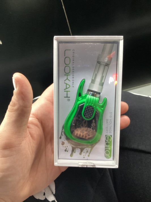Lookah guitar battery green