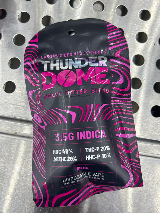 Thunder Dome Thc-p hhc-p blend 3.5g disposable BG OG