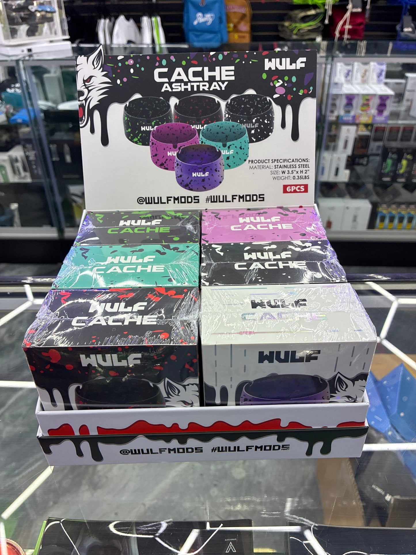 Wulf cache astray teal with black spots