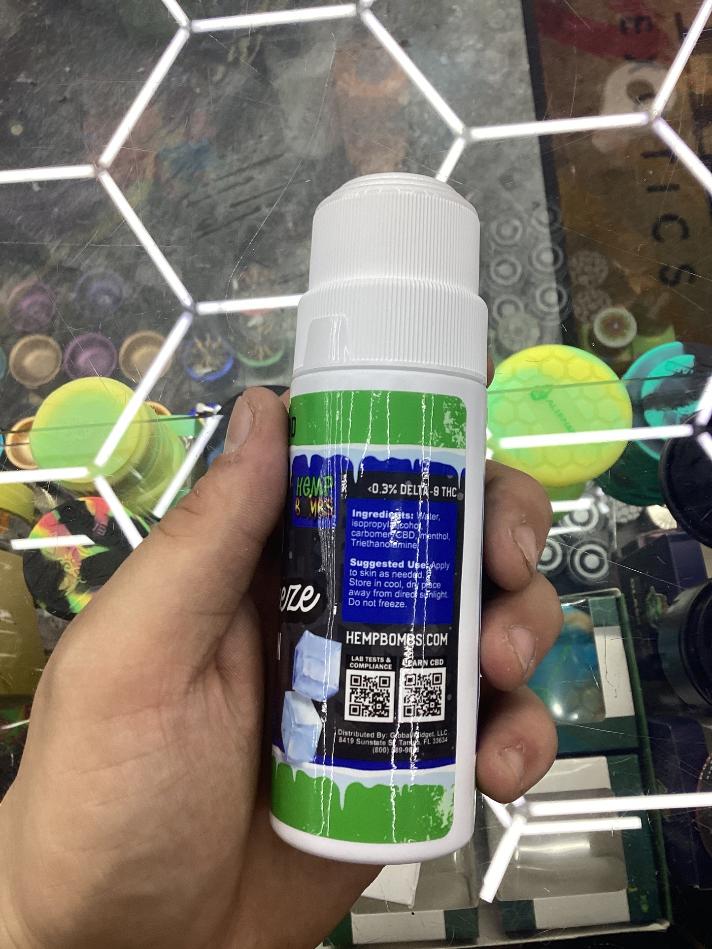 Hemp bomb pain freeze roll on 200mg Cbd