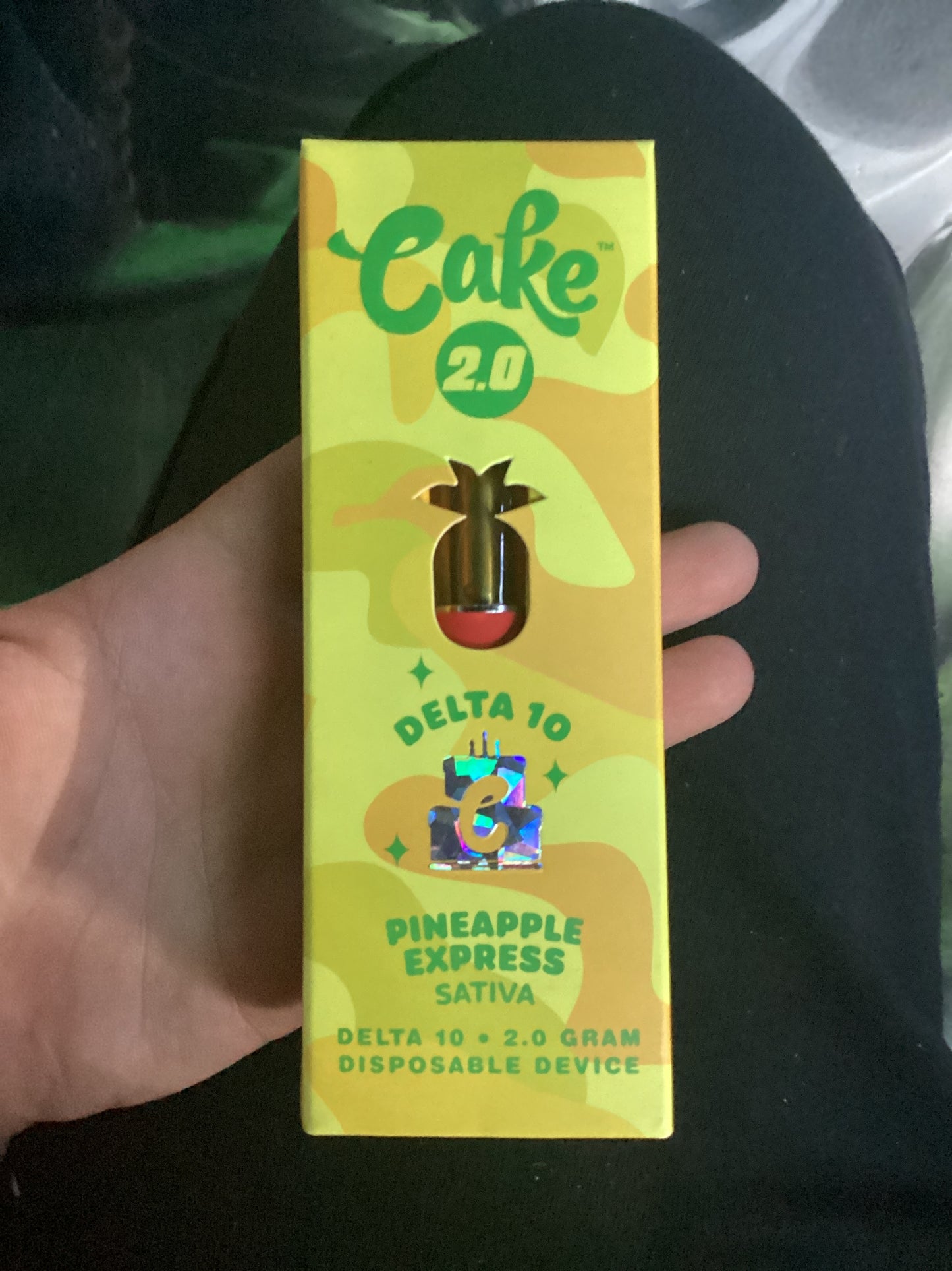 Cake 2.0 delta 10 Pineapple Express sativa 2g disposable