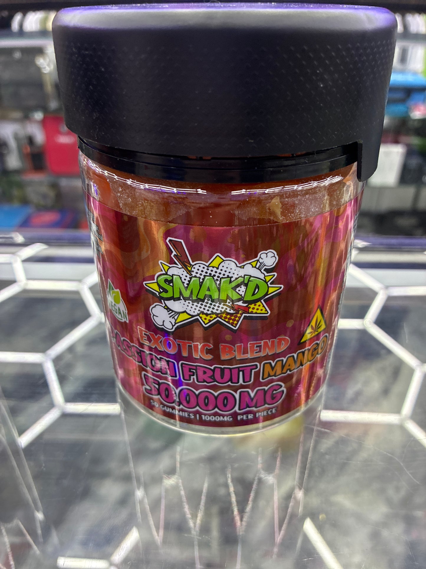 Smack’d gummies exotic blend passion fruit mango50,000mg 50ct