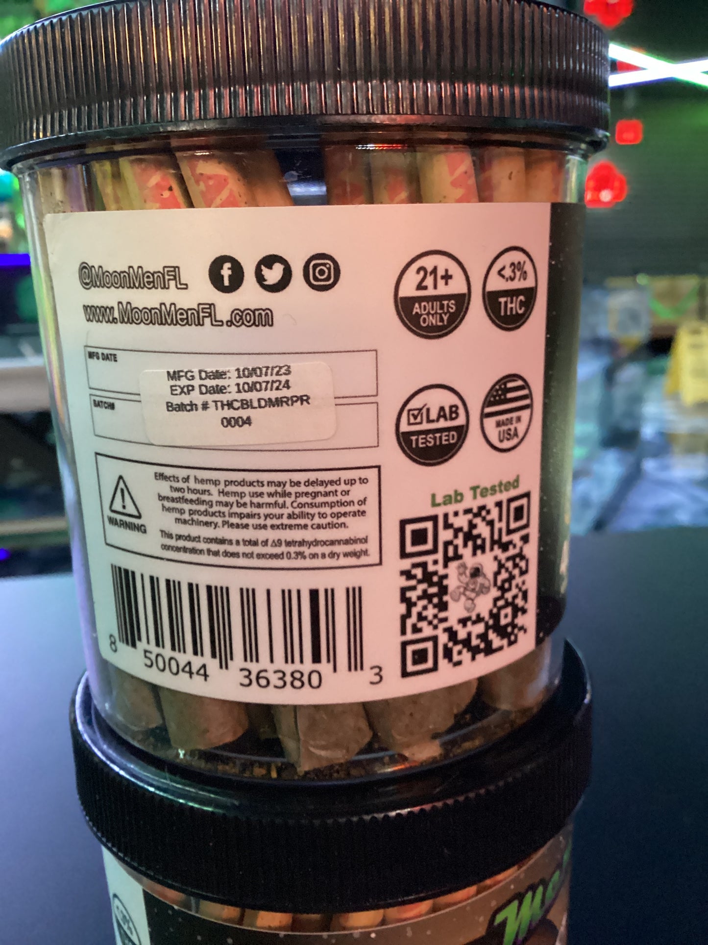 Moon man prerolls 40ct 1.5g each moon pie indica