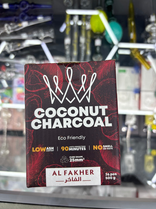 Coconut charcoal, Al Faker 36 pieces Coconut charcoal, Al Fakher