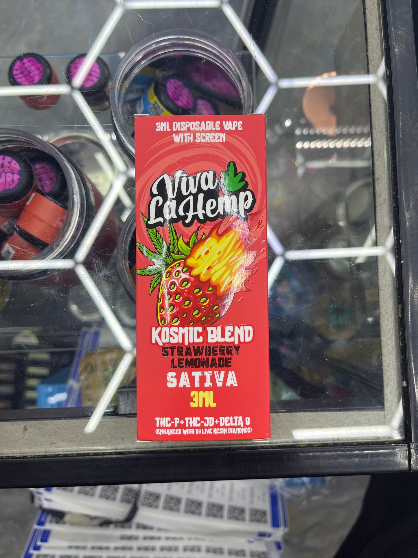 Viva la hemp kosmic blend 3ml sativa strawberry lemonade