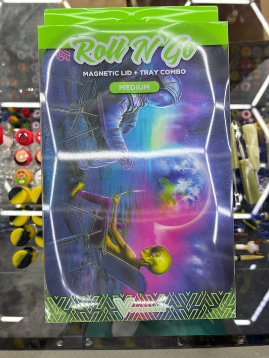 Roll n go mini magnetic lid plus tray combo medium