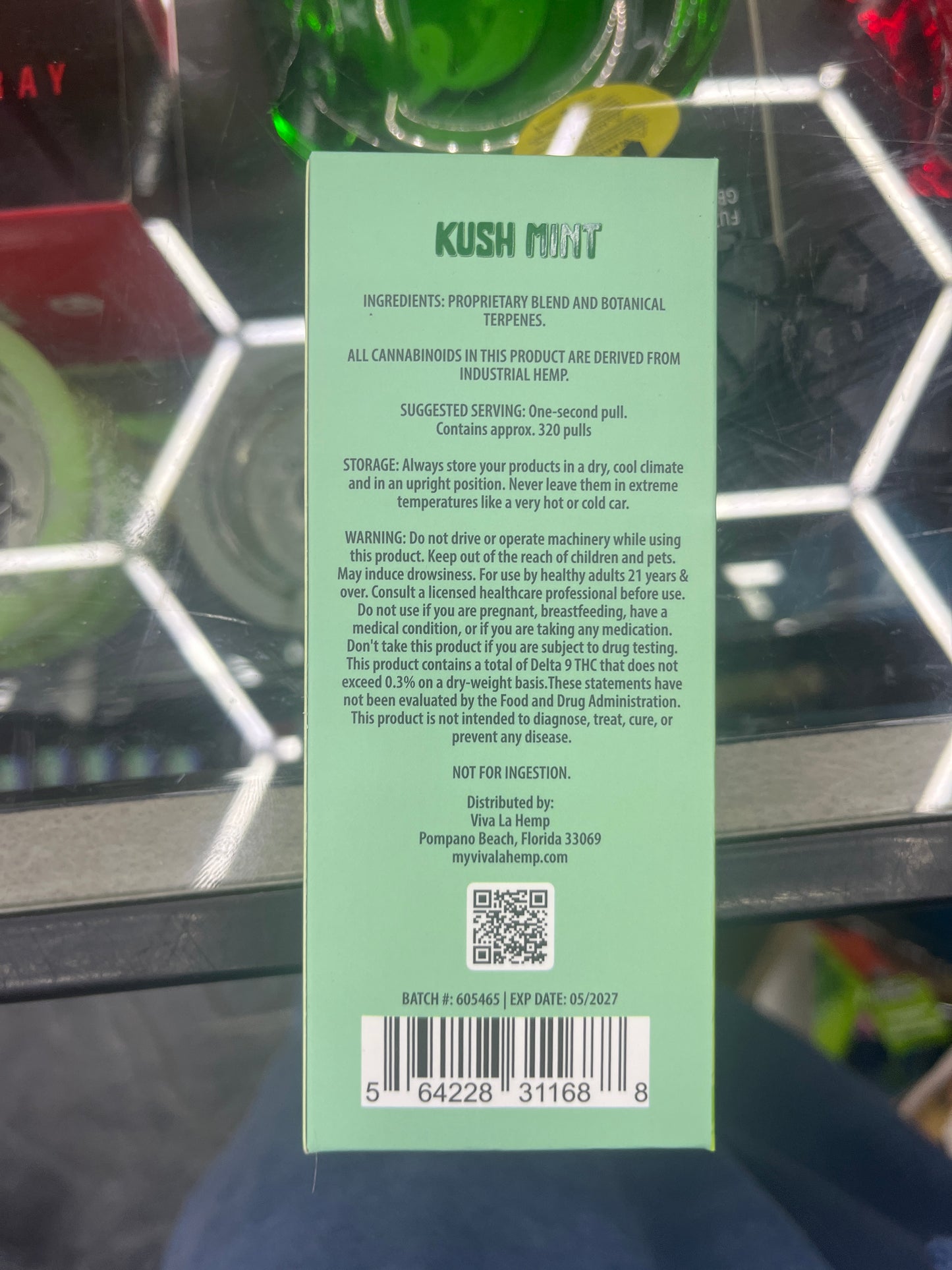 Viva la hemp kosmic blend 3ml indica kush mint