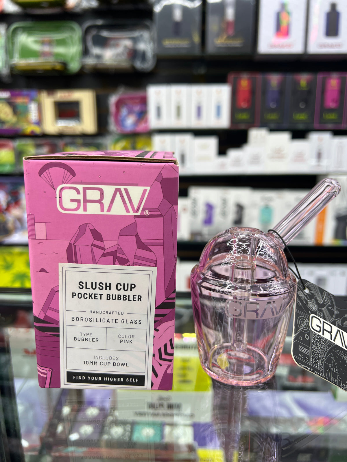 GRAV SLUSH CUP POCKET BUBBLER | PINK