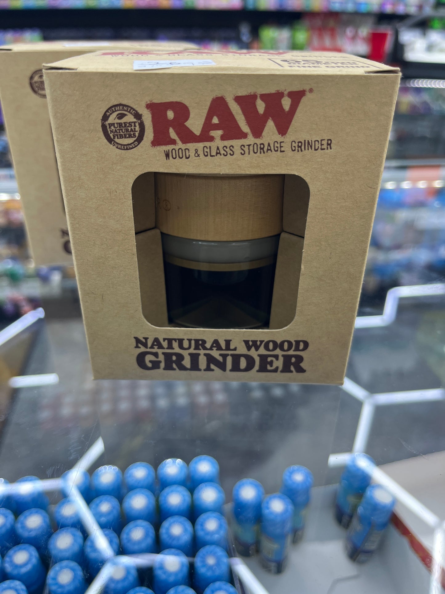 Raw natural wood grinder 65mm