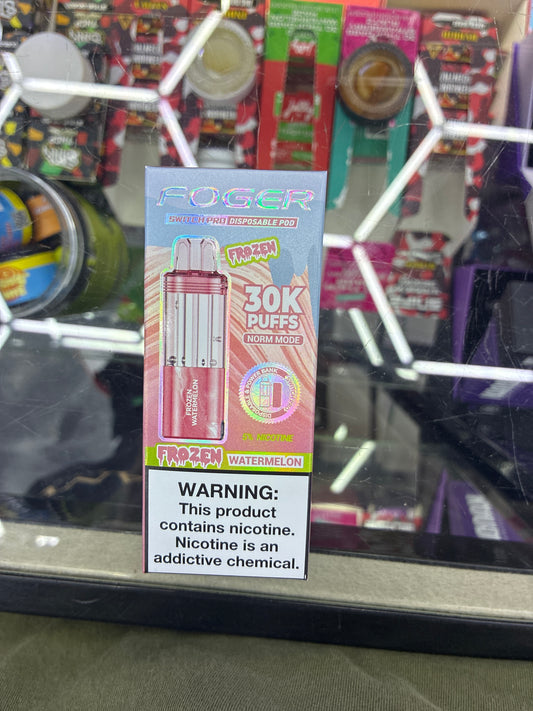 Fogger switch pro disposable pod 30k puffs frozen watermelon