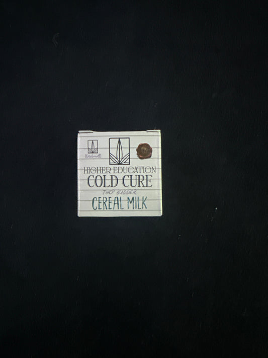 Higher education, Cold Cure, THCP Budder, wax Cereal Milk, Hybrid , 2 g