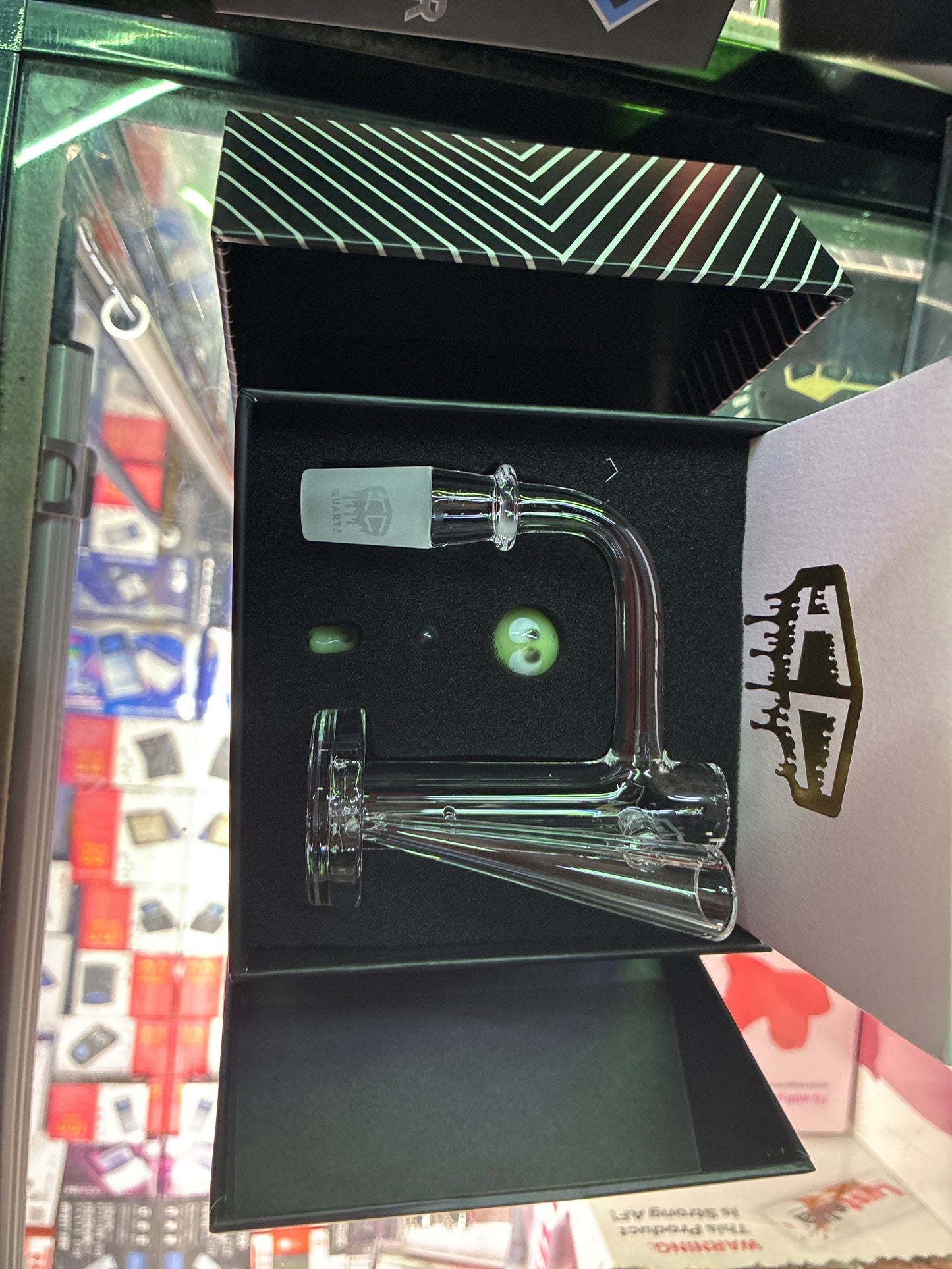 IC Quartz - Master Craft | 14mm 90D Male | Includes Character Terp Ball & Dab Tool Holder