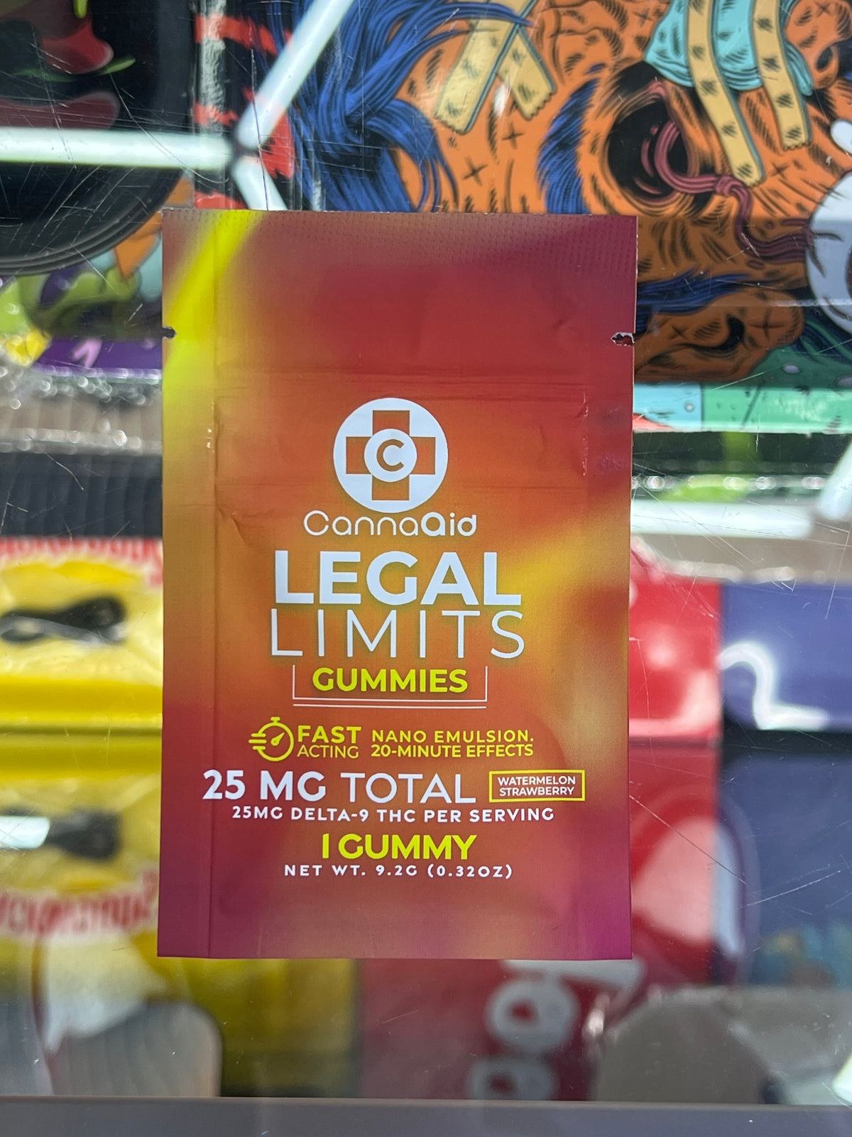 CannaAid legal limits d9 25mg gummies