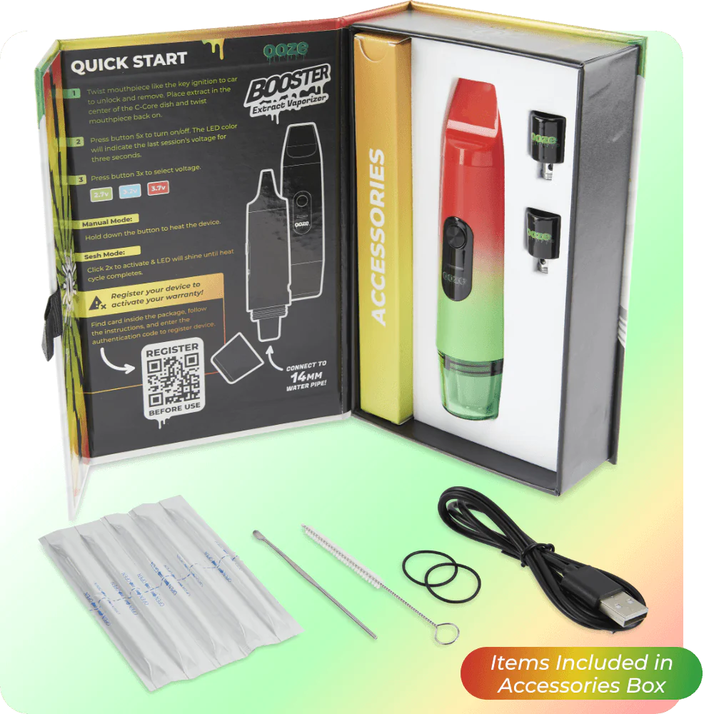 Ooze Booster Extract Vaporizer – C-Core 1100 MAh – Rasta