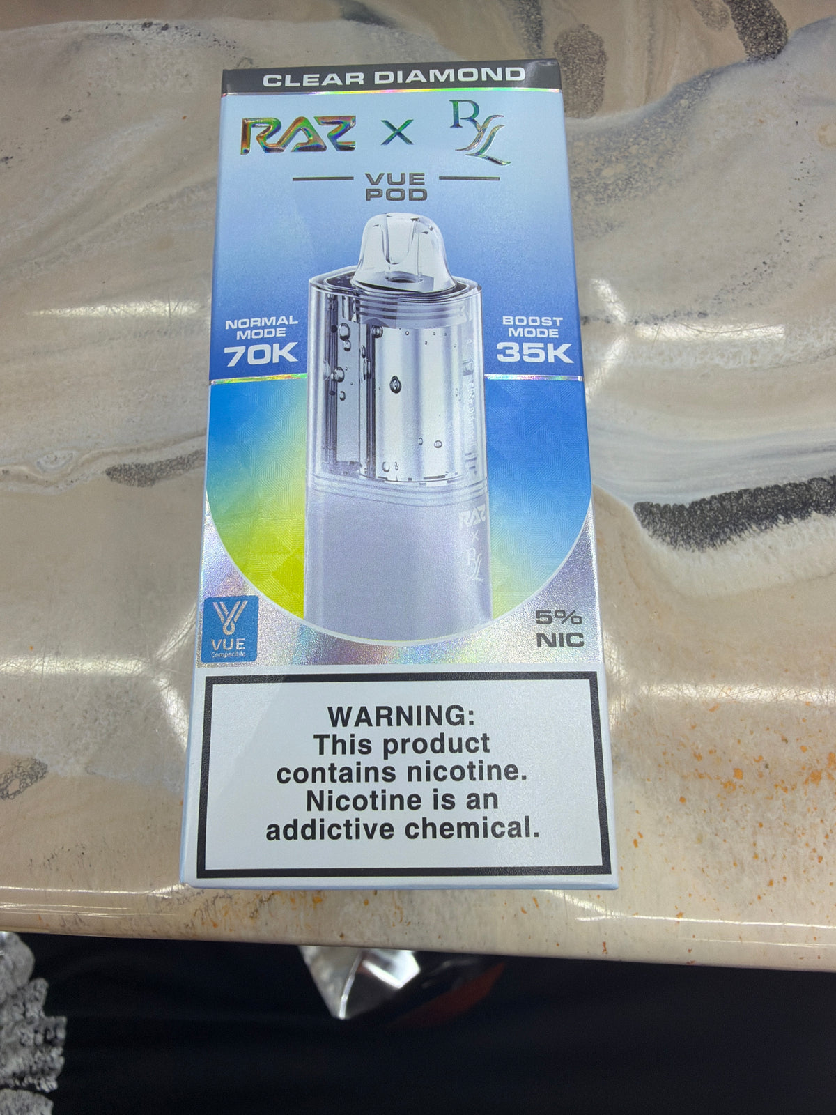 Raz x RL Vue Pod Clear Diamond 70k