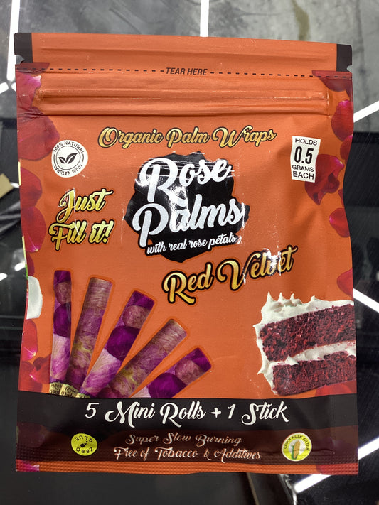 Rose palms red velvet